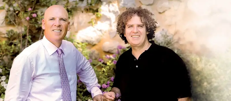 Portrait de Serge et Frédéric Munoz, fondateurs de la marque Frédéric M