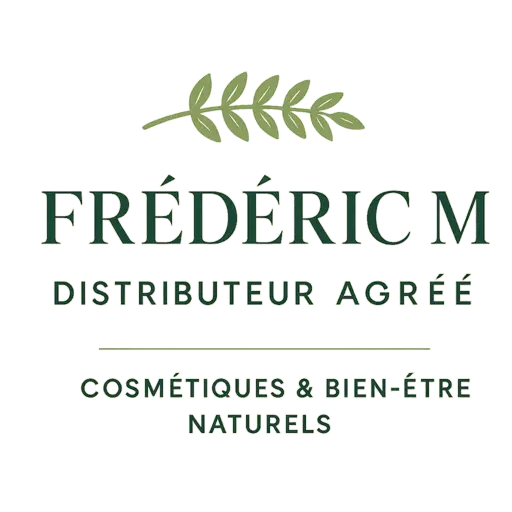 Logo Distributeur agréé Frédéric M, cosmétiques et bien-être naturels