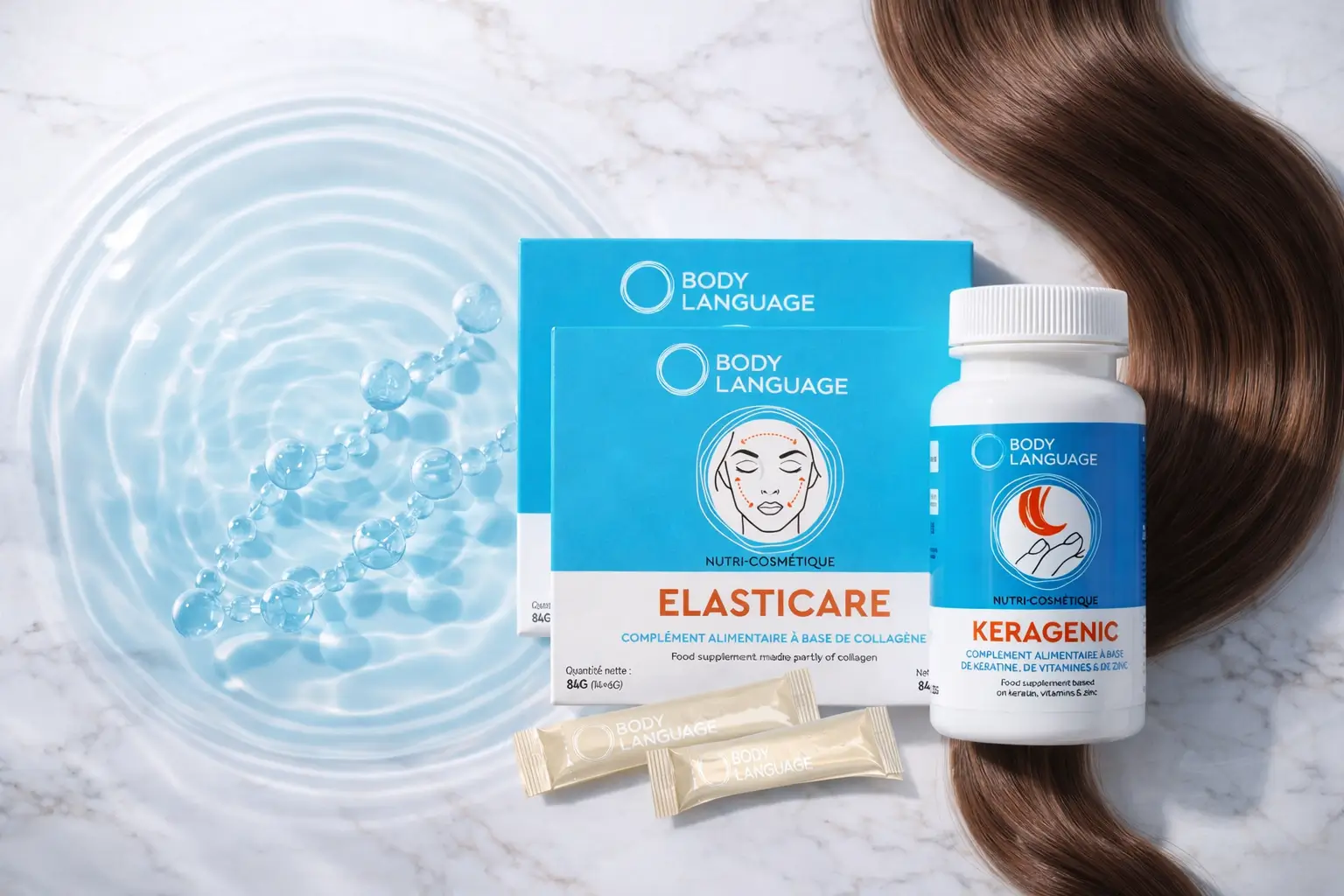 Bienfaits Collagène Marin et Kératine cure Body Glow