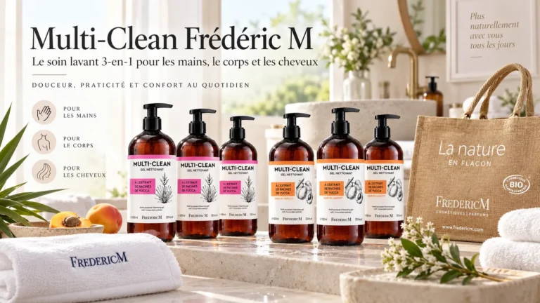 Multi-Clean Frédéric M, soin lavant doux 3-en-1 pour les mains, le corps et les cheveux